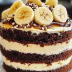 Double Chocolate Banana Layer Cake