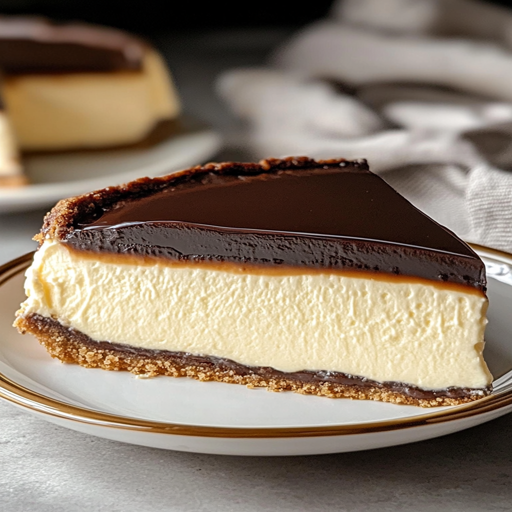 Boston Cream Pie Cheesecake